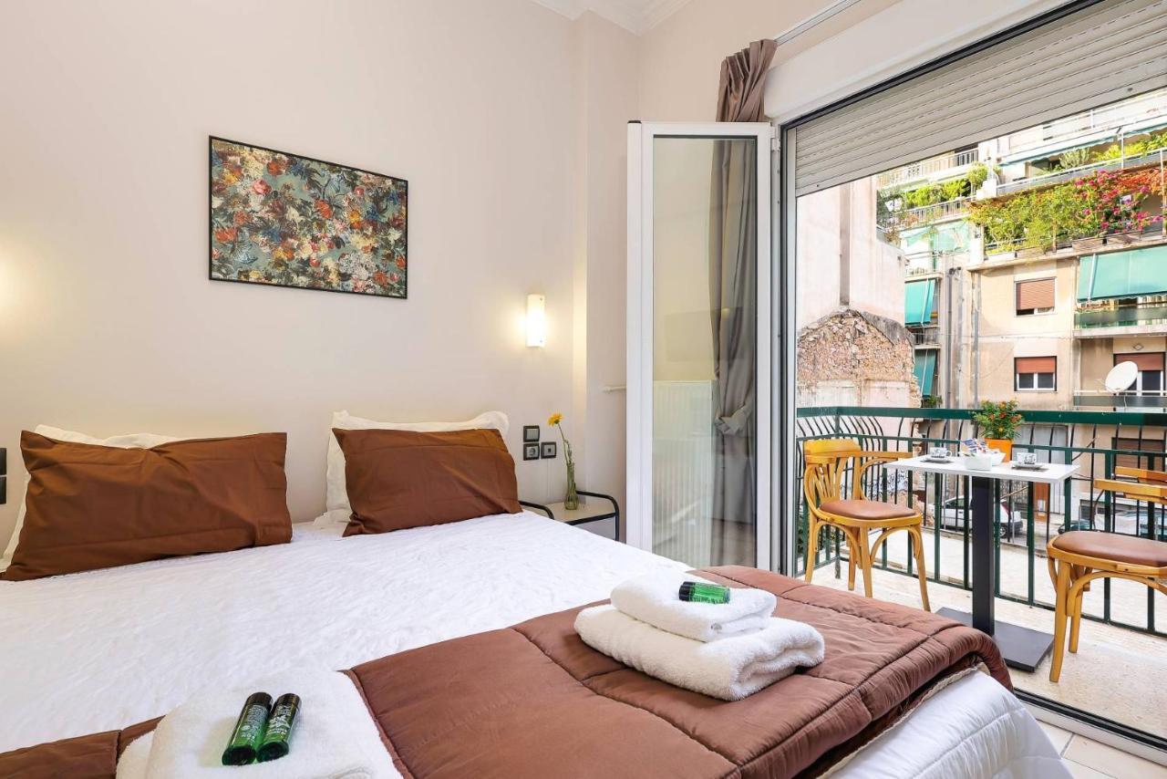 Silver Athens Double Room With Balcony Exterior foto