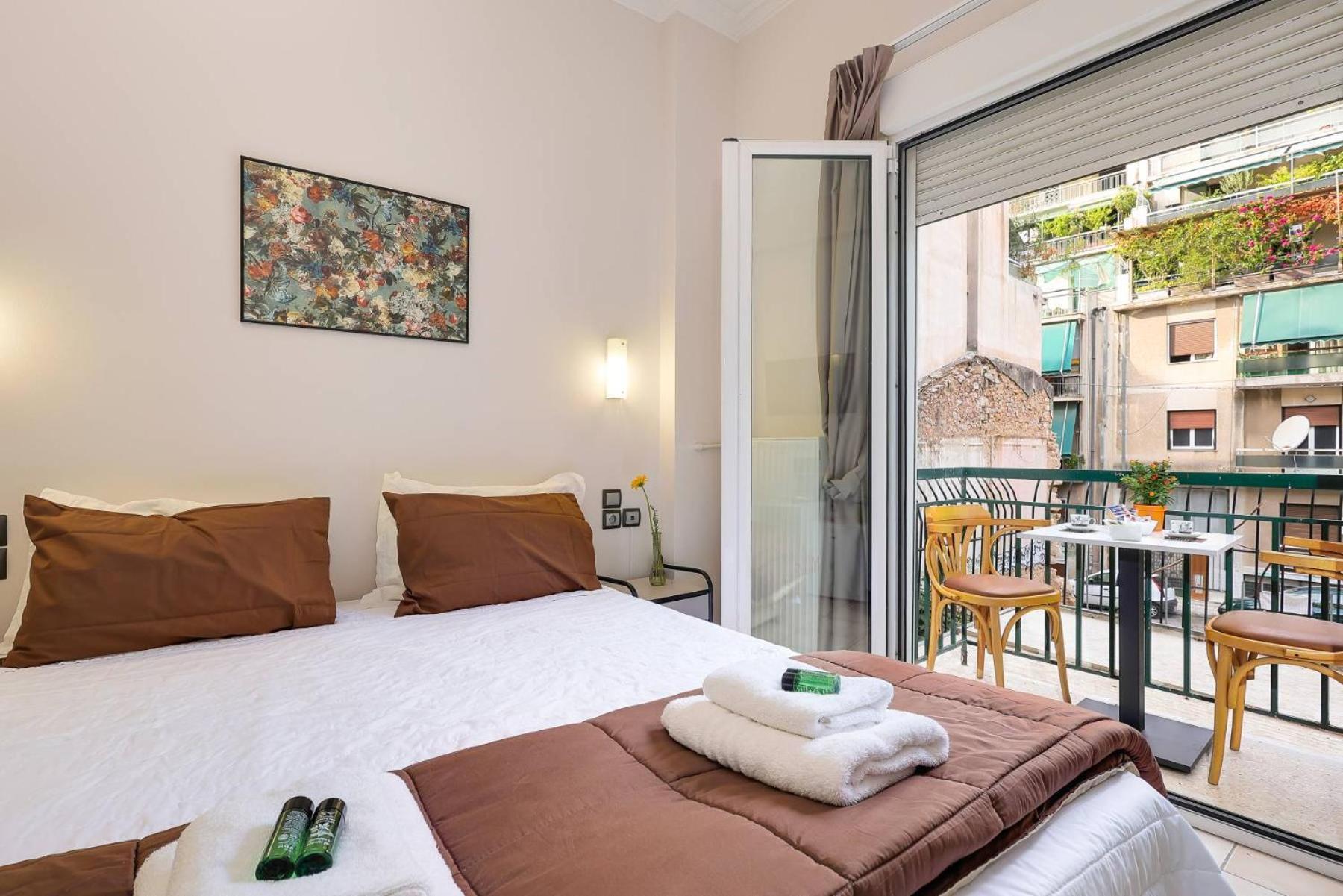 Silver Athens Double Room With Balcony Exterior foto